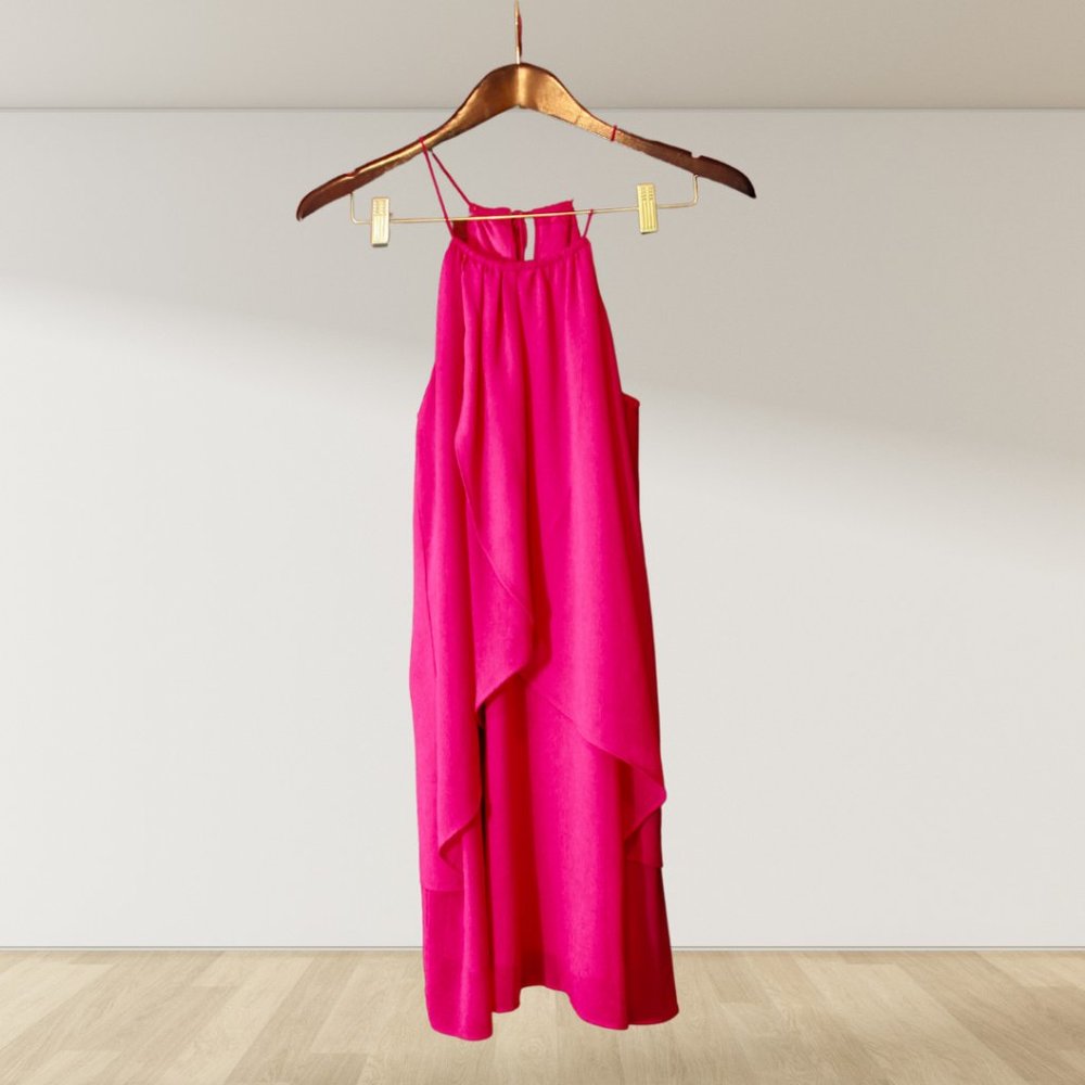 Hot Pink Tassel Dress